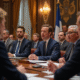 Députés français en débat dans l'assemblée moderne