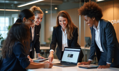 Groupe de collaborateurs L'Oréal dans un bureau moderne